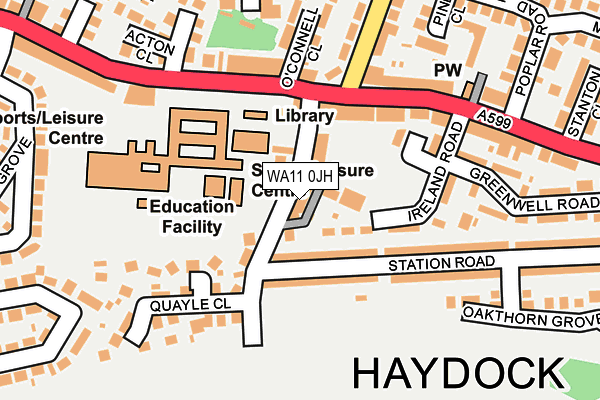 WA11 0JH map - OS OpenMap – Local (Ordnance Survey) WA11 0JH map - OS OpenMap – Local (Ordnance Survey)