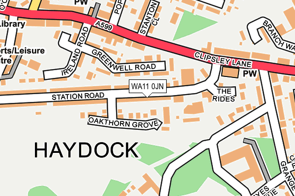 WA11 0JN map - OS OpenMap – Local (Ordnance Survey) WA11 0JN map - OS OpenMap – Local (Ordnance Survey)
