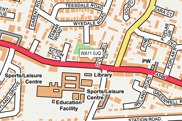 WA11 0JQ map - OS OpenMap – Local (Ordnance Survey) WA11 0JQ map - OS OpenMap – Local (Ordnance Survey)