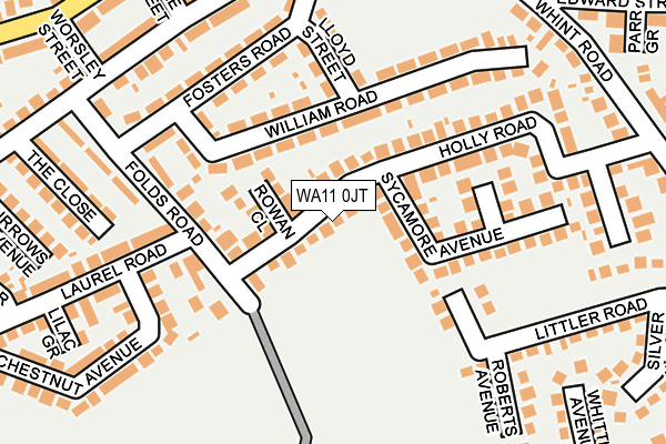WA11 0JT map - OS OpenMap – Local (Ordnance Survey) WA11 0JT map - OS OpenMap – Local (Ordnance Survey)