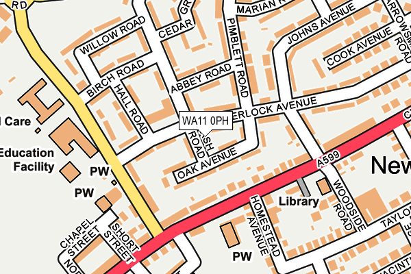WA11 0PH map - OS OpenMap – Local (Ordnance Survey) WA11 0PH map - OS OpenMap – Local (Ordnance Survey)
