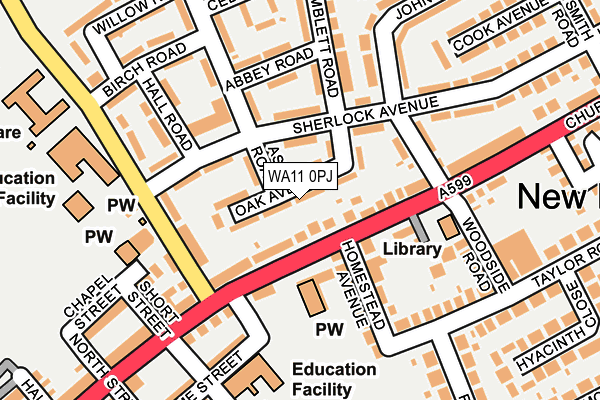 WA11 0PJ map - OS OpenMap – Local (Ordnance Survey) WA11 0PJ map - OS OpenMap – Local (Ordnance Survey)