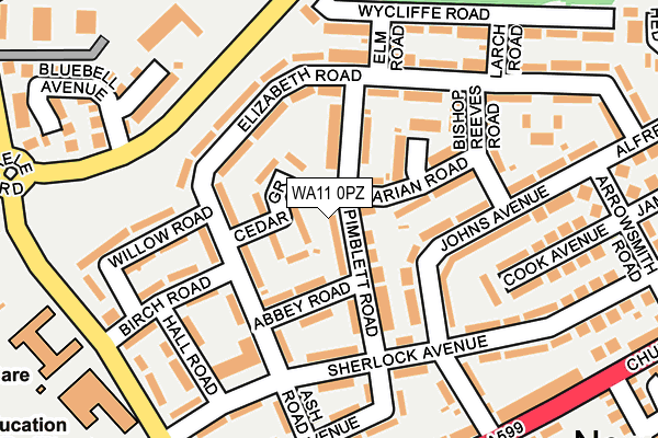 WA11 0PZ map - OS OpenMap – Local (Ordnance Survey) WA11 0PZ map - OS OpenMap – Local (Ordnance Survey)
