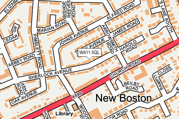 WA11 0QL map - OS OpenMap – Local (Ordnance Survey) WA11 0QL map - OS OpenMap – Local (Ordnance Survey)