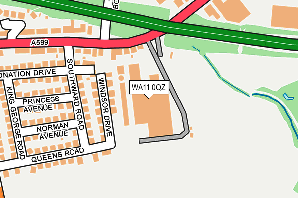WA11 0QZ map - OS OpenMap – Local (Ordnance Survey) WA11 0QZ map - OS OpenMap – Local (Ordnance Survey)