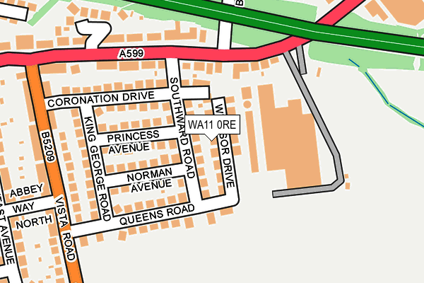 WA11 0RE map - OS OpenMap – Local (Ordnance Survey) WA11 0RE map - OS OpenMap – Local (Ordnance Survey)