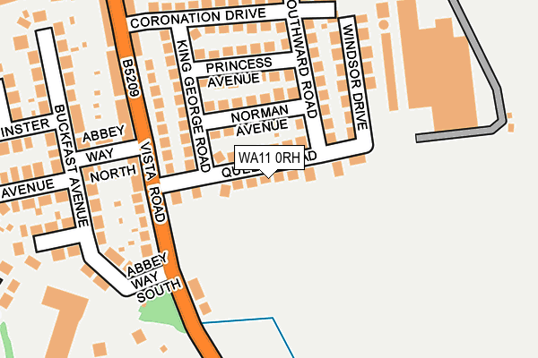 WA11 0RH map - OS OpenMap – Local (Ordnance Survey) WA11 0RH map - OS OpenMap – Local (Ordnance Survey)