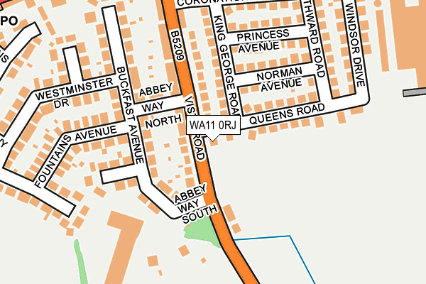 WA11 0RJ map - OS OpenMap – Local (Ordnance Survey) WA11 0RJ map - OS OpenMap – Local (Ordnance Survey)