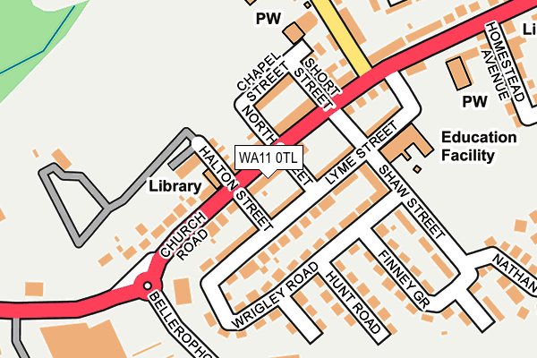 WA11 0TL map - OS OpenMap – Local (Ordnance Survey) WA11 0TL map - OS OpenMap – Local (Ordnance Survey)