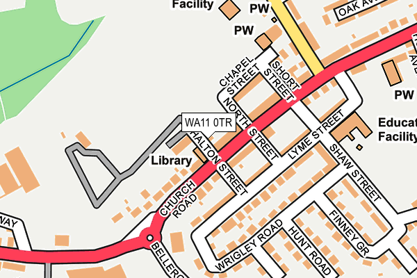 WA11 0TR map - OS OpenMap – Local (Ordnance Survey) WA11 0TR map - OS OpenMap – Local (Ordnance Survey)