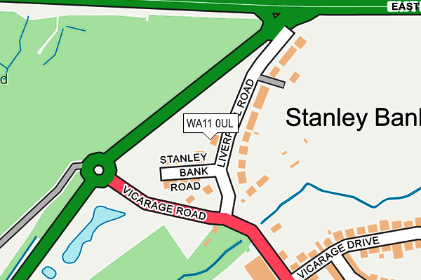 WA11 0UL map - OS OpenMap – Local (Ordnance Survey) WA11 0UL map - OS OpenMap – Local (Ordnance Survey)