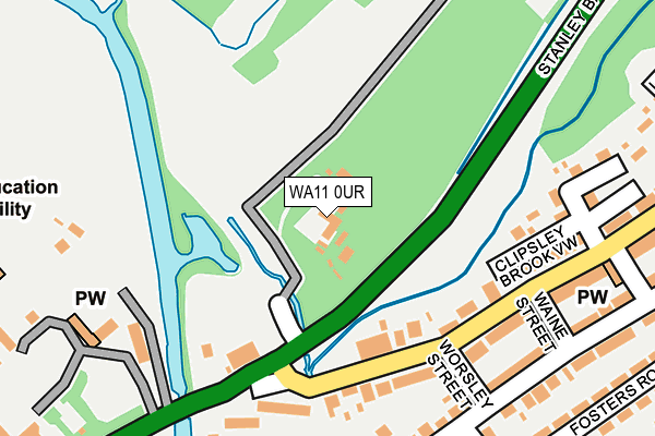 WA11 0UR map - OS OpenMap – Local (Ordnance Survey) WA11 0UR map - OS OpenMap – Local (Ordnance Survey)