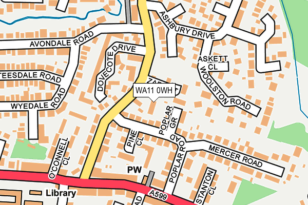 WA11 0WH map - OS OpenMap – Local (Ordnance Survey) WA11 0WH map - OS OpenMap – Local (Ordnance Survey)