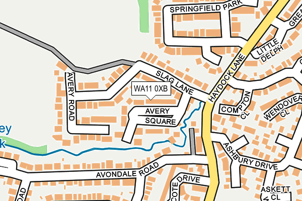 WA11 0XB map - OS OpenMap – Local (Ordnance Survey) WA11 0XB map - OS OpenMap – Local (Ordnance Survey)