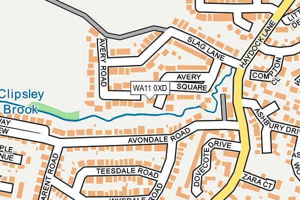 WA11 0XD map - OS OpenMap – Local (Ordnance Survey) WA11 0XD map - OS OpenMap – Local (Ordnance Survey)