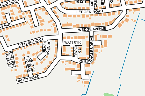 WA11 0YR map - OS OpenMap – Local (Ordnance Survey) WA11 0YR map - OS OpenMap – Local (Ordnance Survey)