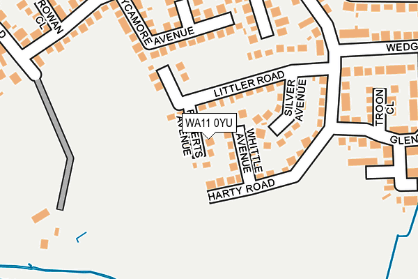 WA11 0YU map - OS OpenMap – Local (Ordnance Survey) WA11 0YU map - OS OpenMap – Local (Ordnance Survey)