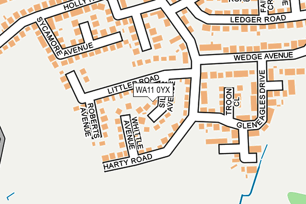 WA11 0YX map - OS OpenMap – Local (Ordnance Survey) WA11 0YX map - OS OpenMap – Local (Ordnance Survey)