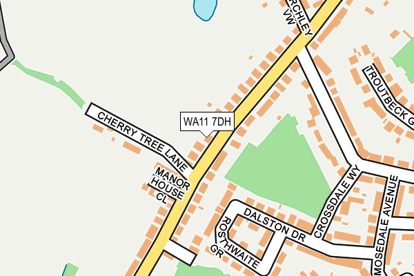 WA11 7DH map - OS OpenMap – Local (Ordnance Survey) WA11 7DH map - OS OpenMap – Local (Ordnance Survey)