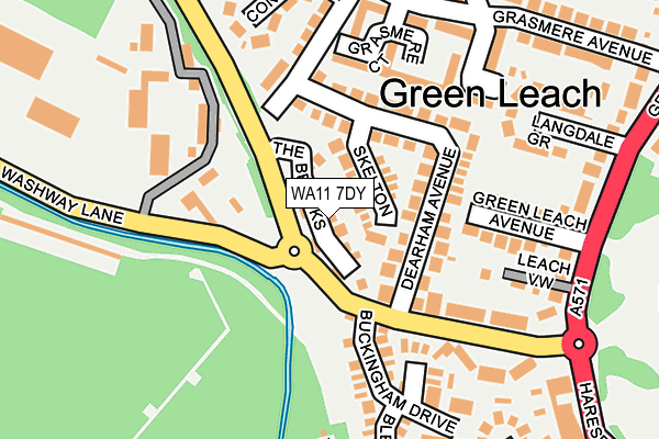 WA11 7DY map - OS OpenMap – Local (Ordnance Survey) WA11 7DY map - OS OpenMap – Local (Ordnance Survey)
