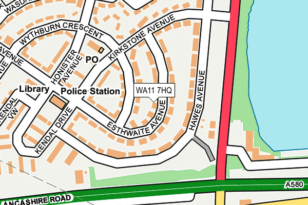 WA11 7HQ map - OS OpenMap – Local (Ordnance Survey) WA11 7HQ map - OS OpenMap – Local (Ordnance Survey)