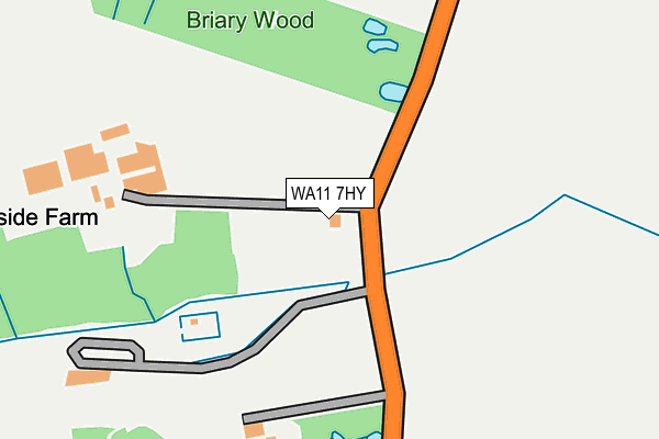 WA11 7HY map - OS OpenMap – Local (Ordnance Survey) WA11 7HY map - OS OpenMap – Local (Ordnance Survey)