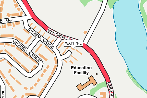 WA11 7PE map - OS OpenMap – Local (Ordnance Survey) WA11 7PE map - OS OpenMap – Local (Ordnance Survey)