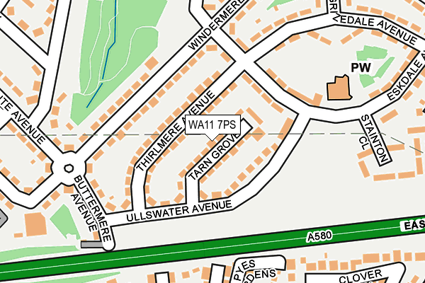 WA11 7PS map - OS OpenMap – Local (Ordnance Survey) WA11 7PS map - OS OpenMap – Local (Ordnance Survey)