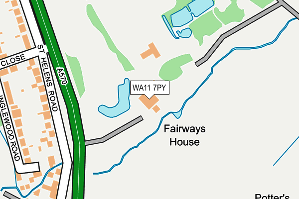 WA11 7PY map - OS OpenMap – Local (Ordnance Survey) WA11 7PY map - OS OpenMap – Local (Ordnance Survey)