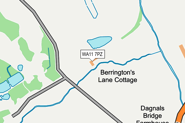 WA11 7PZ map - OS OpenMap – Local (Ordnance Survey) WA11 7PZ map - OS OpenMap – Local (Ordnance Survey)