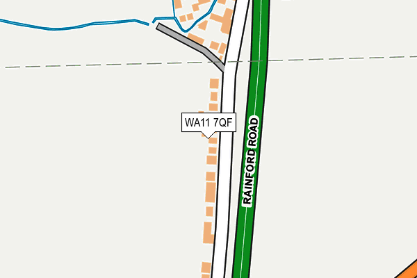 WA11 7QF map - OS OpenMap – Local (Ordnance Survey) WA11 7QF map - OS OpenMap – Local (Ordnance Survey)