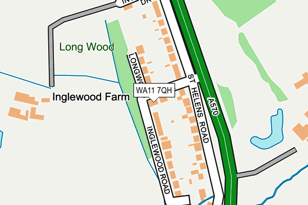 WA11 7QH map - OS OpenMap – Local (Ordnance Survey) WA11 7QH map - OS OpenMap – Local (Ordnance Survey)