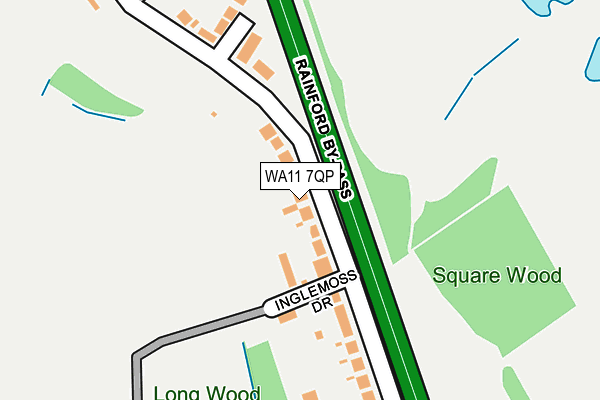 WA11 7QP map - OS OpenMap – Local (Ordnance Survey) WA11 7QP map - OS OpenMap – Local (Ordnance Survey)