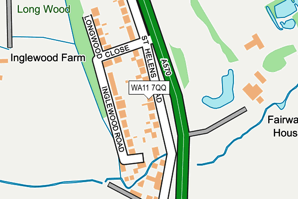 WA11 7QQ map - OS OpenMap – Local (Ordnance Survey) WA11 7QQ map - OS OpenMap – Local (Ordnance Survey)