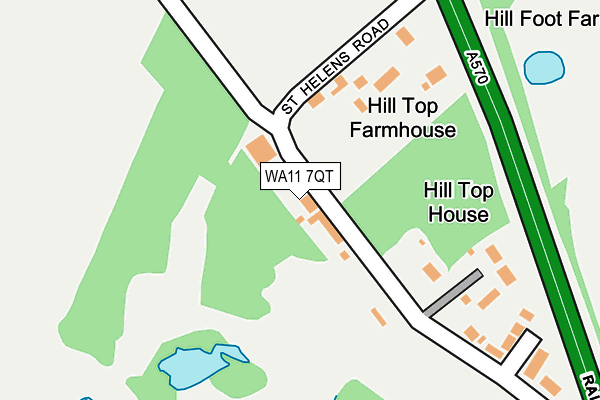 WA11 7QT map - OS OpenMap – Local (Ordnance Survey) WA11 7QT map - OS OpenMap – Local (Ordnance Survey)
