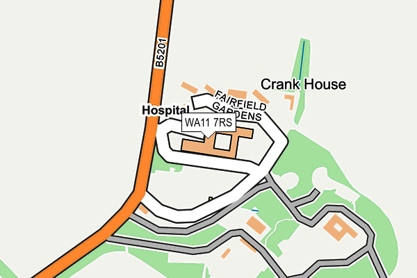 WA11 7RS map - OS OpenMap – Local (Ordnance Survey) WA11 7RS map - OS OpenMap – Local (Ordnance Survey)