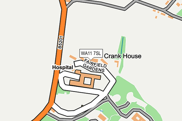 WA11 7SL map - OS OpenMap – Local (Ordnance Survey) WA11 7SL map - OS OpenMap – Local (Ordnance Survey)