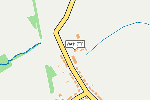 WA11 7TF map - OS OpenMap – Local (Ordnance Survey) WA11 7TF map - OS OpenMap – Local (Ordnance Survey)