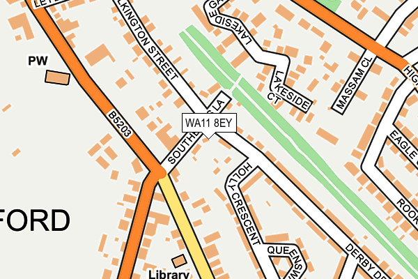 WA11 8EY map - OS OpenMap – Local (Ordnance Survey) WA11 8EY map - OS OpenMap – Local (Ordnance Survey)