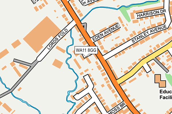 WA11 8GG map - OS OpenMap – Local (Ordnance Survey) WA11 8GG map - OS OpenMap – Local (Ordnance Survey)