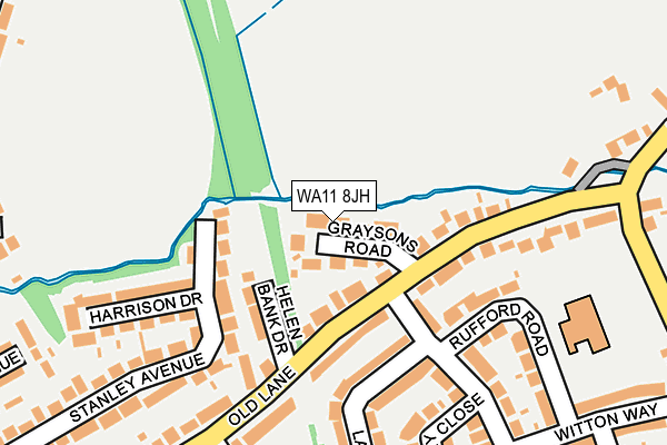 WA11 8JH map - OS OpenMap – Local (Ordnance Survey)