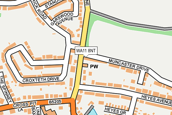 WA11 8NT map - OS OpenMap – Local (Ordnance Survey) WA11 8NT map - OS OpenMap – Local (Ordnance Survey)
