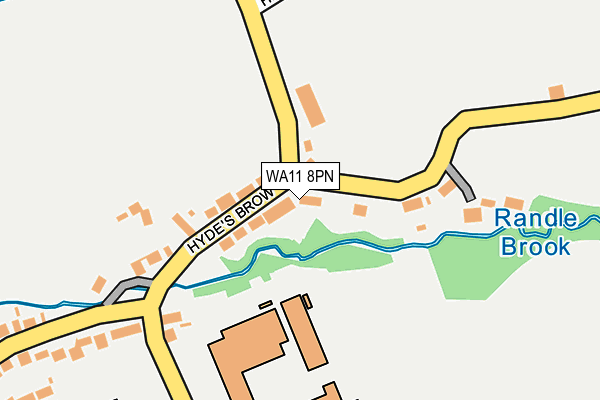 WA11 8PN map - OS OpenMap – Local (Ordnance Survey) WA11 8PN map - OS OpenMap – Local (Ordnance Survey)
