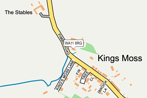 WA11 8RG map - OS OpenMap – Local (Ordnance Survey) WA11 8RG map - OS OpenMap – Local (Ordnance Survey)