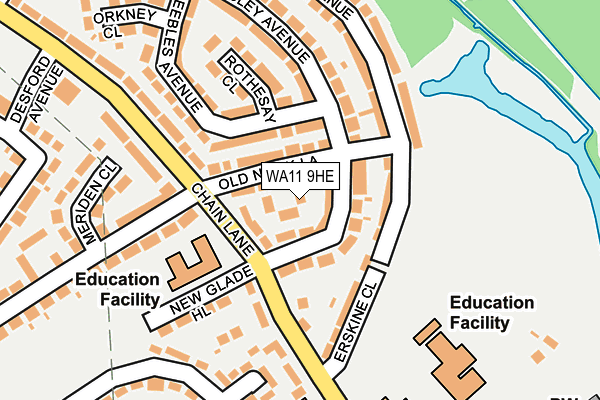 WA11 9HE map - OS OpenMap – Local (Ordnance Survey) WA11 9HE map - OS OpenMap – Local (Ordnance Survey)