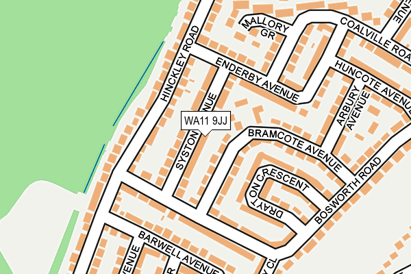WA11 9JJ map - OS OpenMap – Local (Ordnance Survey) WA11 9JJ map - OS OpenMap – Local (Ordnance Survey)