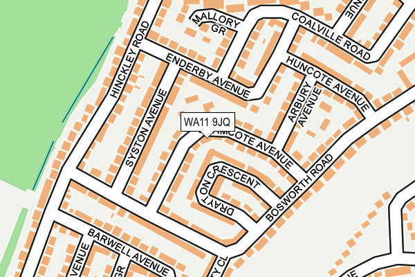 WA11 9JQ map - OS OpenMap – Local (Ordnance Survey) WA11 9JQ map - OS OpenMap – Local (Ordnance Survey)