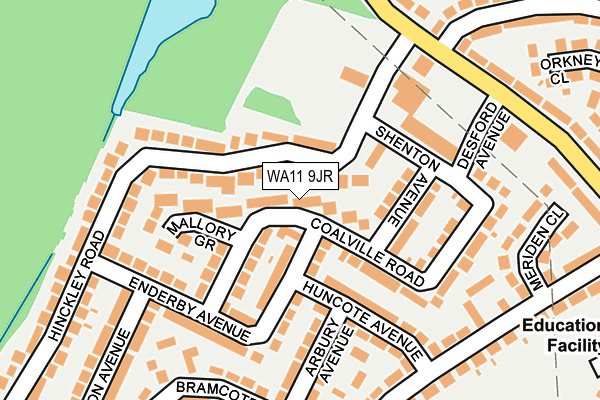 WA11 9JR map - OS OpenMap – Local (Ordnance Survey) WA11 9JR map - OS OpenMap – Local (Ordnance Survey)