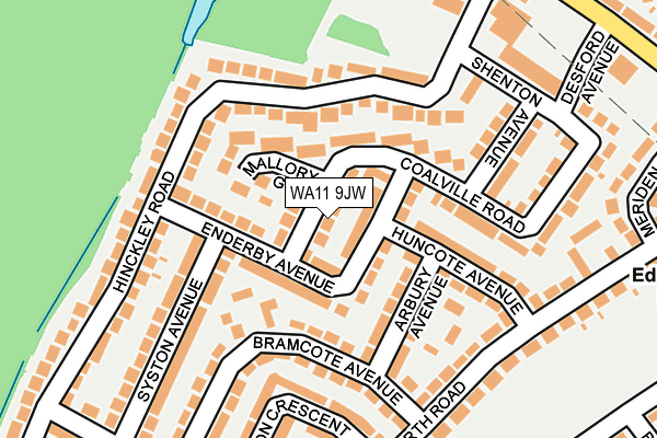 WA11 9JW map - OS OpenMap – Local (Ordnance Survey) WA11 9JW map - OS OpenMap – Local (Ordnance Survey)
