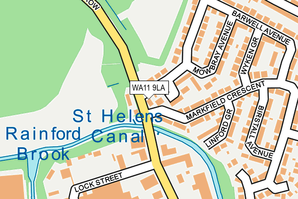 WA11 9LA map - OS OpenMap – Local (Ordnance Survey) WA11 9LA map - OS OpenMap – Local (Ordnance Survey)